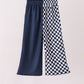 Navy Auburn checkered pants