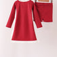 Maroon Arkansas active dress set