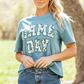Stone Blue Camo GAME DAY Graphic T Shirt