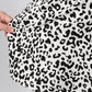 Brown Leopard Print Button Overlap Denim Shorts