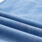 Beau Blue Drawstring Elastic Waist Pocketed Loose Denim Pants