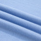 Beau Blue Solid Color Ribbed Trim Round Neck Ruffle Short Sleeve Sweater