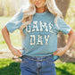 Stone Blue Camo GAME DAY Graphic T Shirt