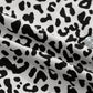 Brown Leopard Print Button Overlap Denim Shorts