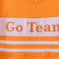 Premium Orange Tennessee Go Team embroidery ruffle dress