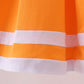 Premium Orange Tennessee Go Team embroidery ruffle dress