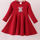 Premium Red Alabama elephant applique dress
