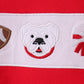 Premium Red Georgia bulldog embroidery top