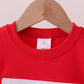Premium Red Georgia bulldog embroidery top