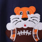 Premium Navy Auburn tiger applique top