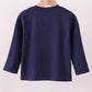 Premium Navy Auburn tiger applique top