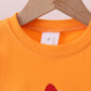 Premium Orange Tennessee puppy applique top