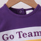 Premium Purple LSU Go Team embroidery bubble