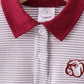Premium Maroon Mississippi stripe bulldog embroidery pants set