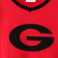 Premium Red Georgia applique top