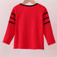 Premium Red Georgia applique top