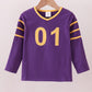 Premium Purple LSU 01 applique top