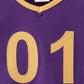 Premium Purple LSU 01 applique top
