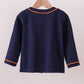 Premium Navy Auburn tiger embroidery cardigan