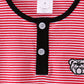 Premium Red Georgia bulldog embroidery stripe top