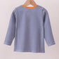 Premium Blue Auburn stripe tiger top