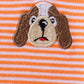 Premium Orange Tennessee puppy stripe pants set