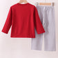 Premium Maroon Alabama elephant applique pants set