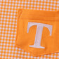 Premium Orange Tennessee embroidery gingham top