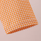 Premium Orange Tennessee embroidery gingham top