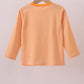 Premium Orange Tennessee embroidery gingham top