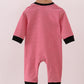 Premium Red Georgia stripe bulldog romper