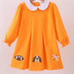 Premium Orange Tennessee puppy applique dress