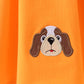 Premium Orange Tennessee puppy applique dress