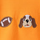 Orange puppy Tennessee football embroidery bubble