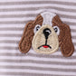 Premium Orange Tennessee stripe puppy embroidery button down shirt