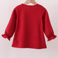Premium Maroon Alabama elephant football applique top