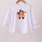 Premium White Tennessee puppy applique top