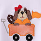 Premium White Tennessee puppy applique top