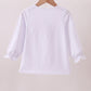 Premium White Tennessee puppy applique top