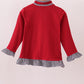 Premium Maroon Alabama embroidery ruffle top