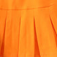 Premium Orange Clemson stripe football embroidery skorts set