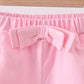 Premium Blush bow shorts
