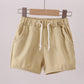 Premium Khaki drawstring shorts