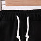 Premium Black drawstring shorts