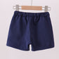 Premium Navy drawstring shorts