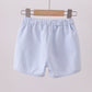 Premium Blue&white stripe drawstring shorts