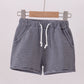 Premium Navy&white stripe drawstring shorts