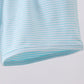Premium Mint&white stripe drawstring shorts