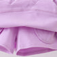 Purple scallop hem bow skort
