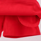 Red scallop hem bow skort
